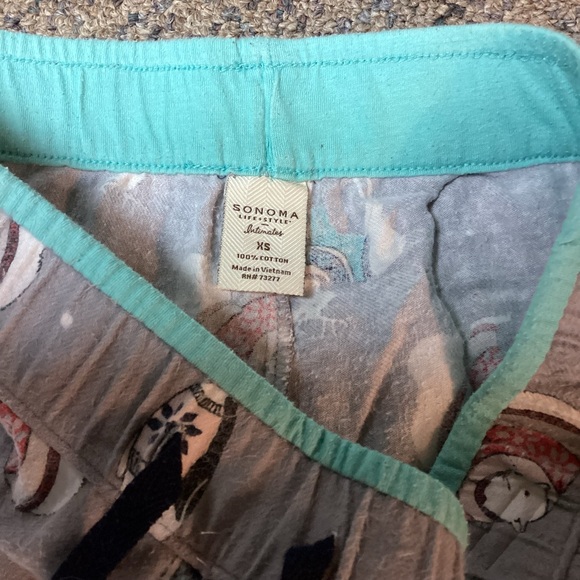 Sonoma Gray Polar Bear Print Pajama Lounge Pants * Size XS - Picture 2 of 7